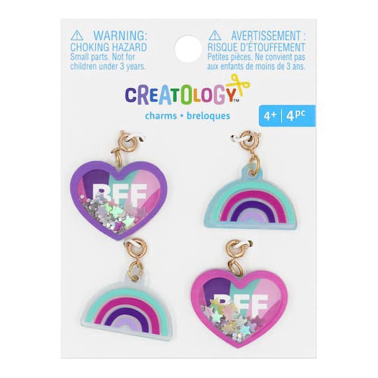 slide 1 of 3, Rainbow & Heart Charms By Creatology, 0.79 in