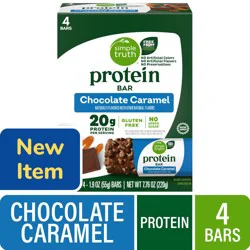 Simple Truth Protein Chocolate Caramel Protein Bar, 4 ct / 1.9 oz