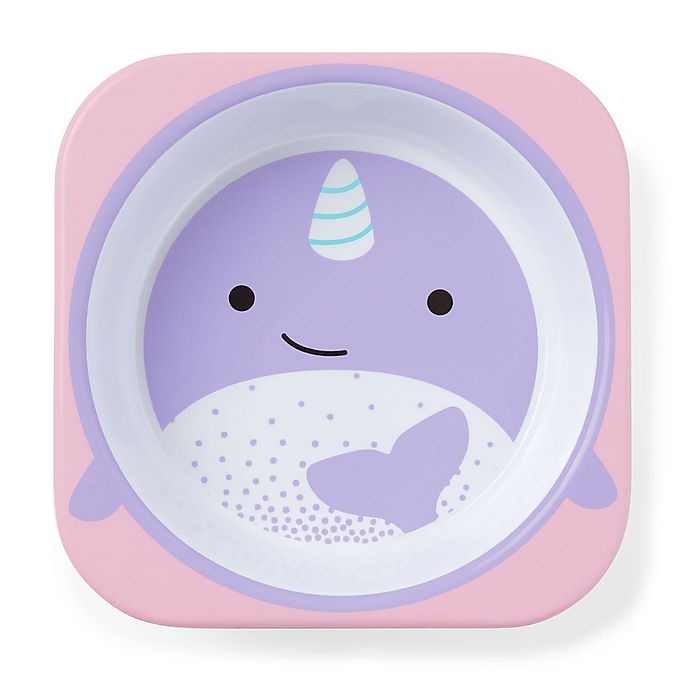 slide 1 of 1, Skip Hop SKIP*HOP Narwhal Zoo Bowl - Pink, 1 ct