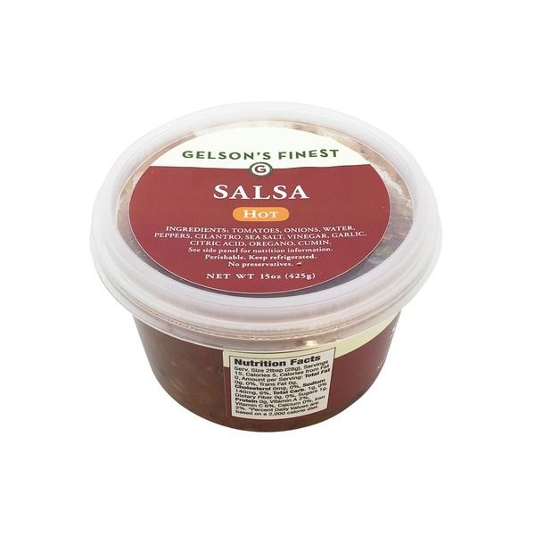 slide 1 of 1, Gelson's Finest Hot Salsa, 15 oz