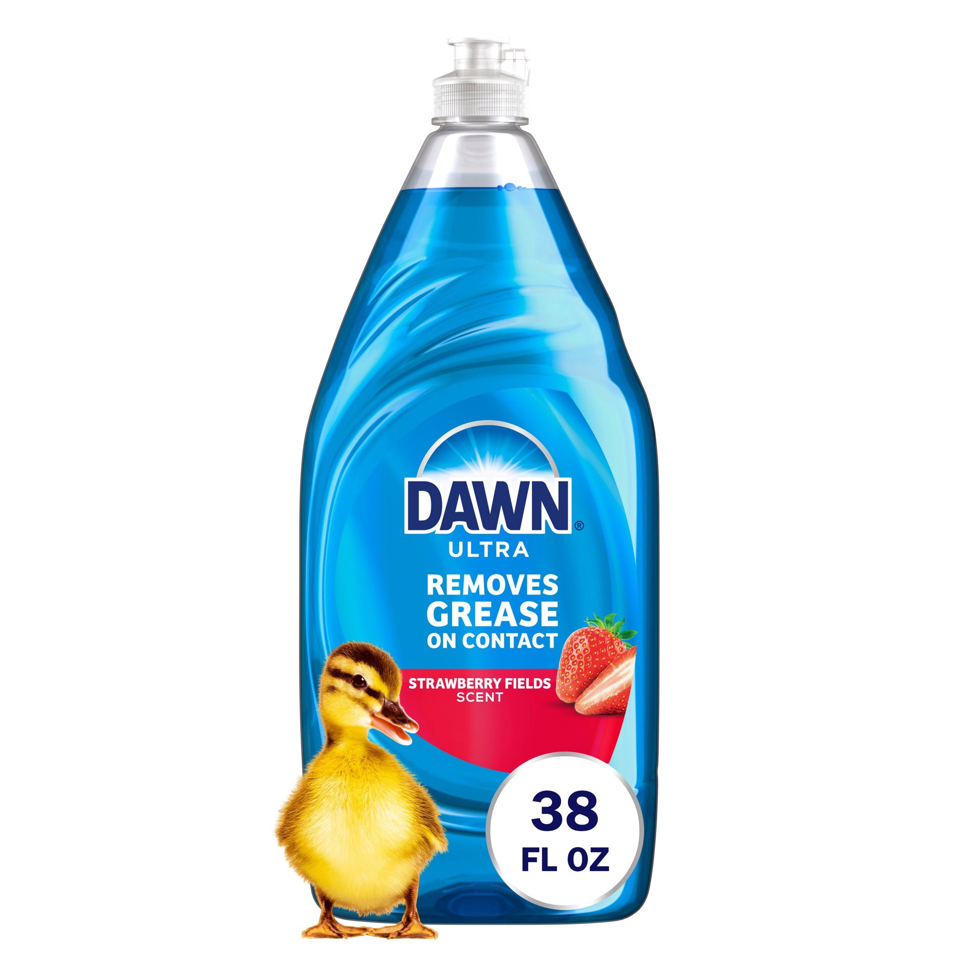 slide 1 of 1, Dawn Ultra Strawberry Dish Detergent Liquid, 38 oz