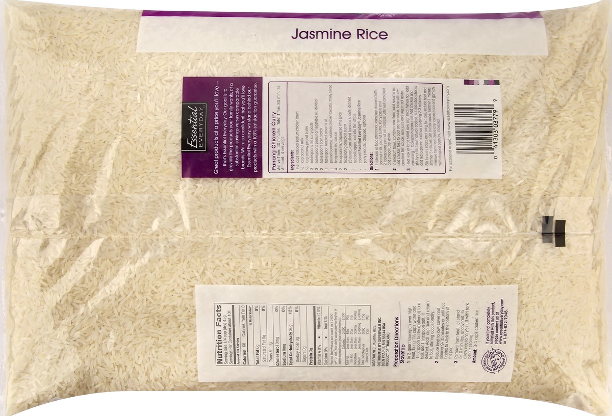 slide 4 of 6, Essential Everyday Jasmine Rice, 10 lb