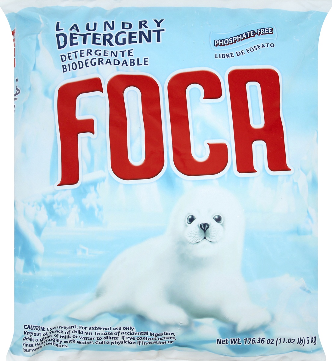 slide 8 of 10, Foca Powder Phosphate Free Laundry Detergent, 11 lb