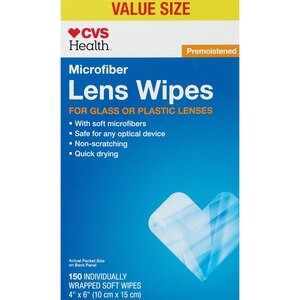 slide 1 of 1, CVS Health Microfiber Pre-Moistened Lens Wipes, 150 Ct, 1 ct