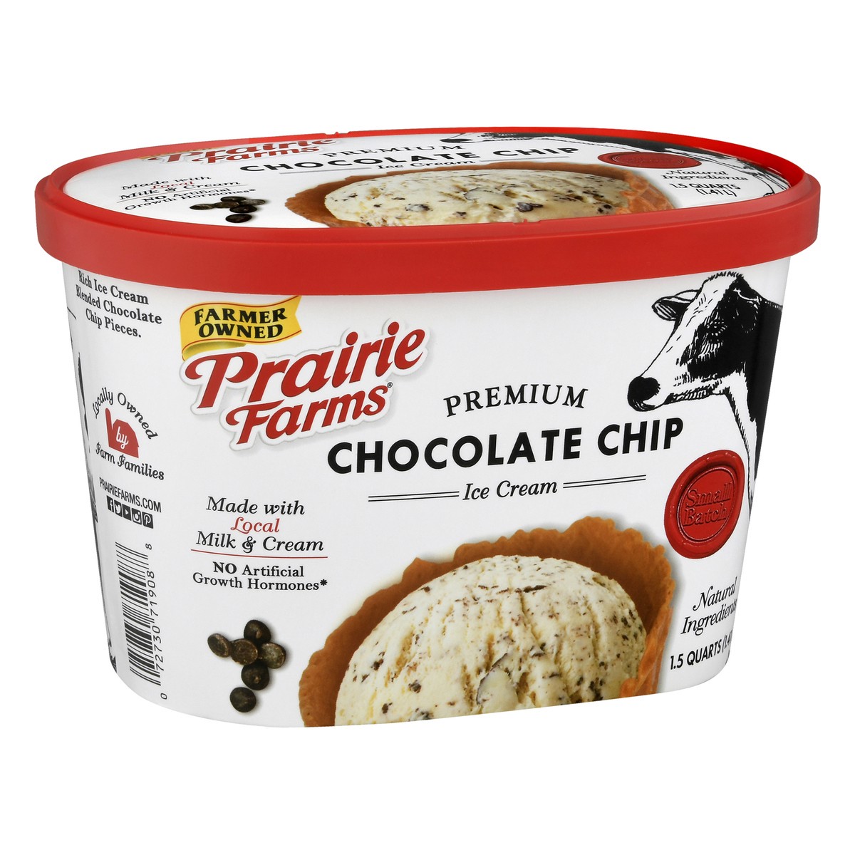 slide 13 of 13, Prairie Farms Premium Chocolate Chip Ice Cream 1.5 qt, 1.5 qt