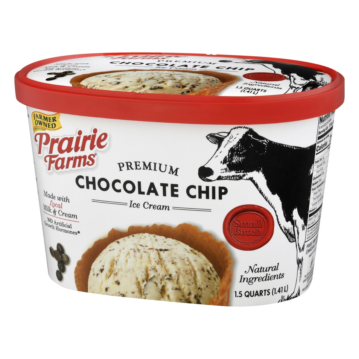 slide 7 of 13, Prairie Farms Premium Chocolate Chip Ice Cream 1.5 qt, 1.5 qt