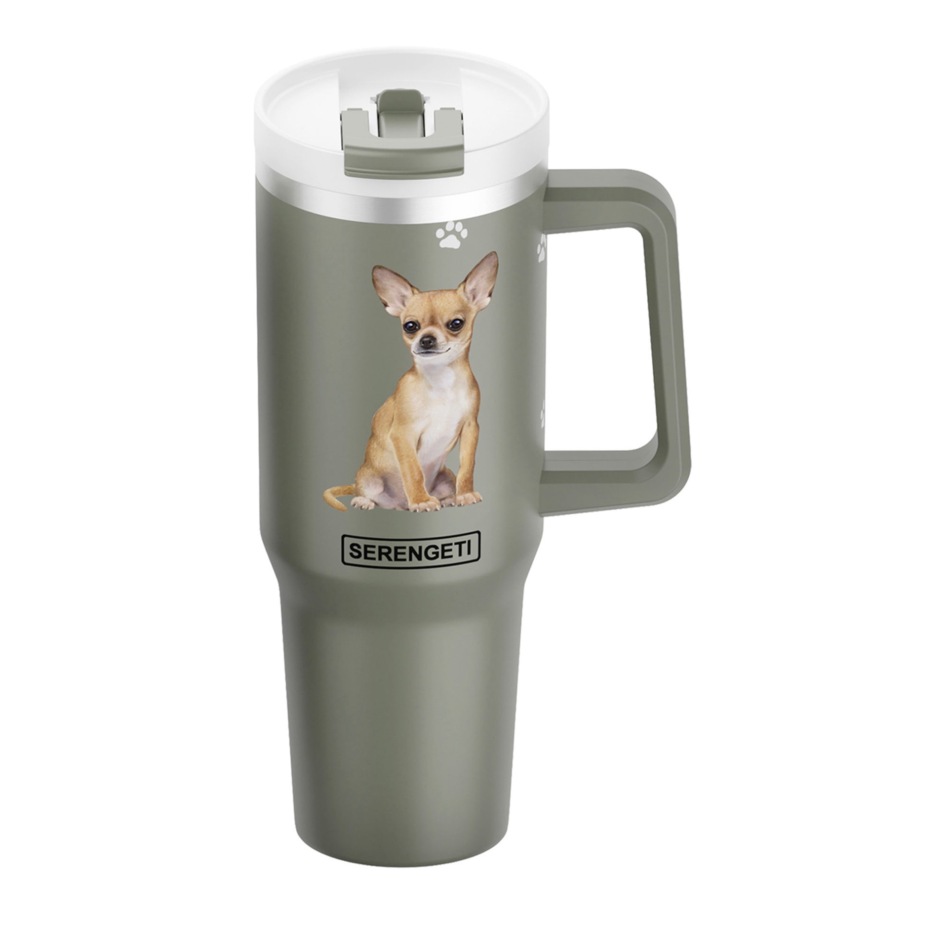 slide 1 of 1, E&S Pets Tan Chihuahua Ultimate Stainless Steel Mug, 40 oz., 40 oz