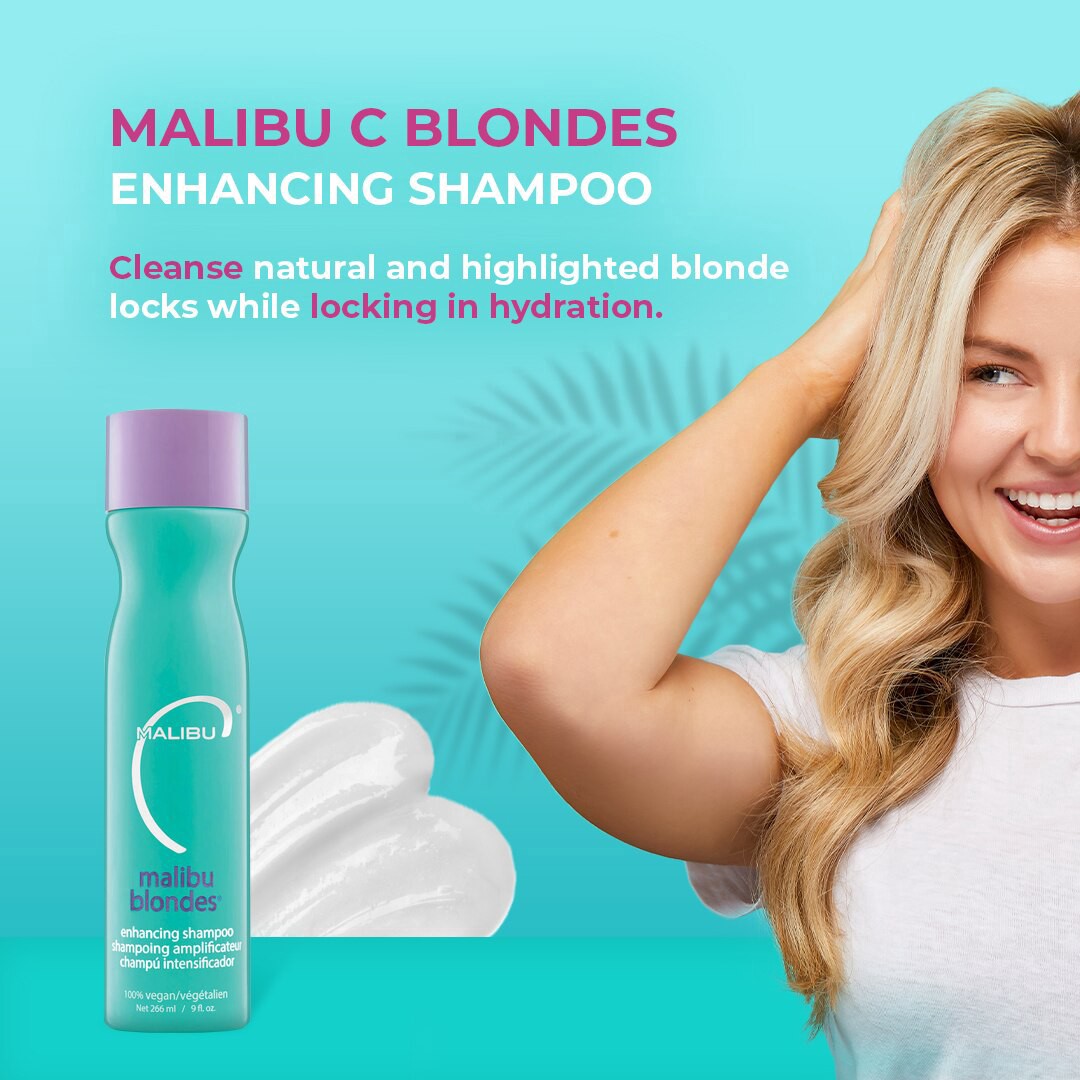 slide 3 of 5, Malibu Hair Care Malibu C Malibu Blondes Enhancing Shampoo, 9 Oz, 9 oz