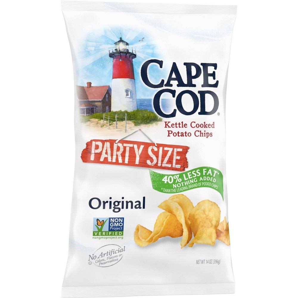 slide 3 of 6, Cape Cod Kettle Cooked Potato Chips - Original, 15 oz