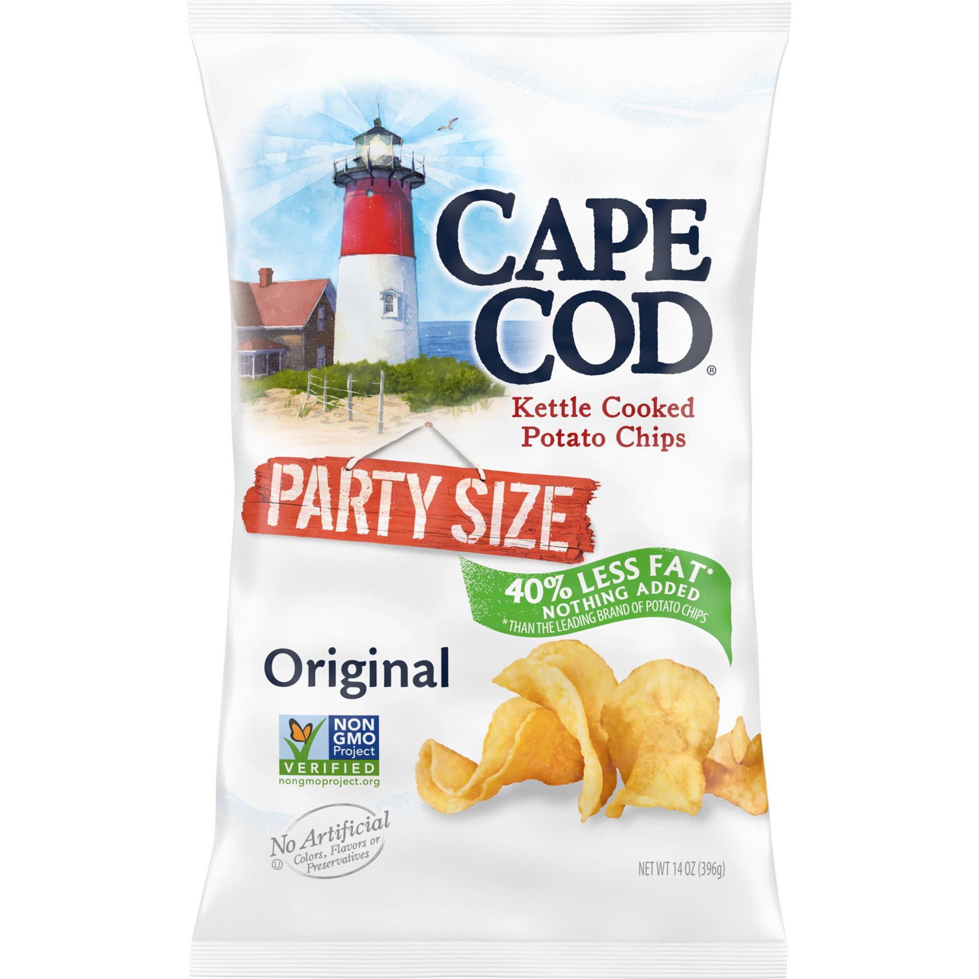 slide 1 of 6, Cape Cod Kettle Cooked Potato Chips - Original, 15 oz