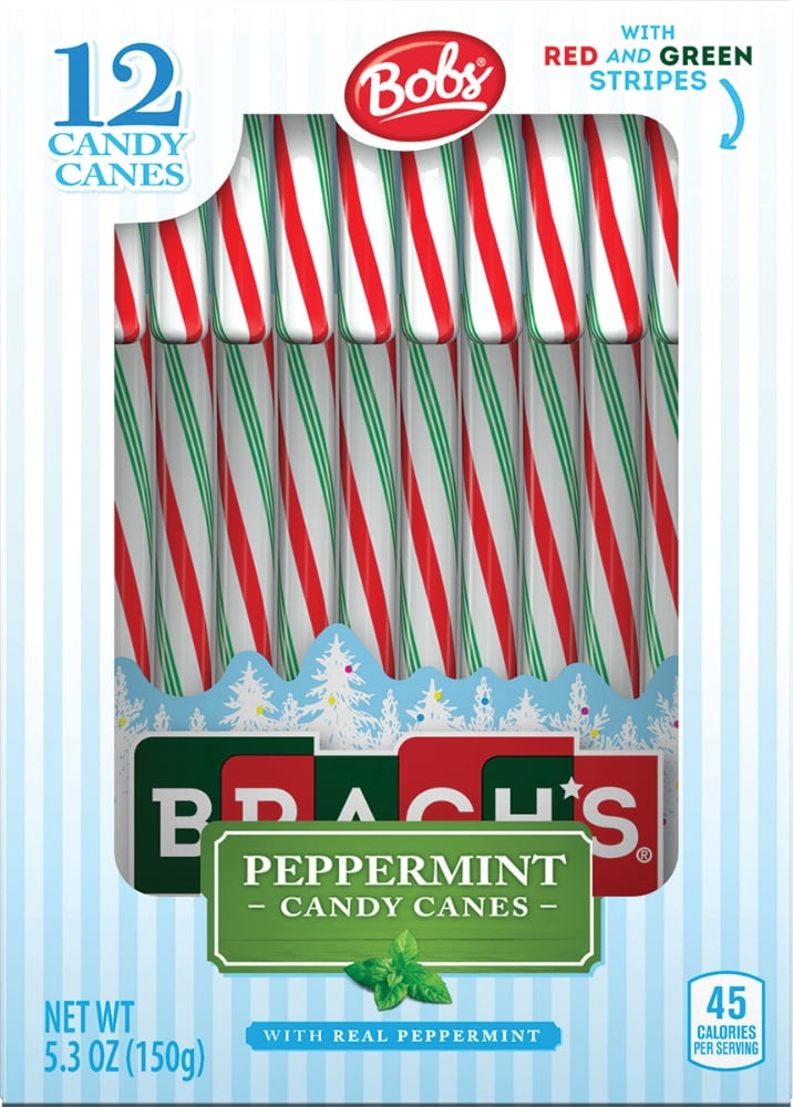 slide 1 of 1, Bobs Red & Green Mint Candy Canes, 5.3 oz