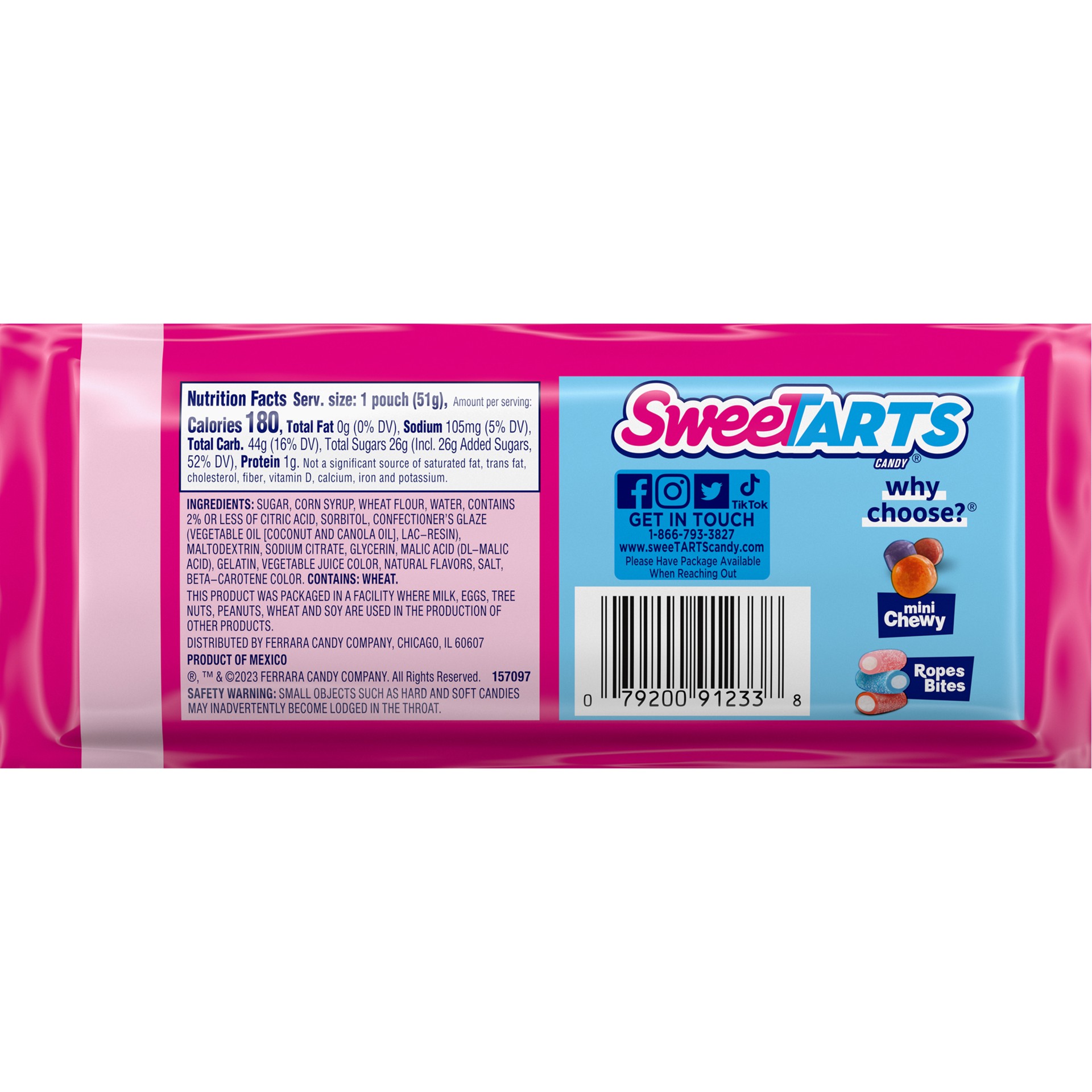 slide 2 of 5, SweeTARTS Ropes Soft & Chewy Cherry Punch Candy 1.8 oz, 1.8 oz