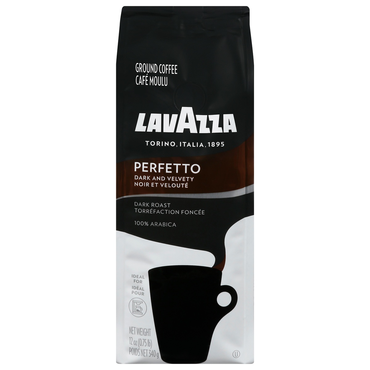 slide 1 of 4, Lavazza Perfetto Espresso Dark Roast Ground Coffee, 