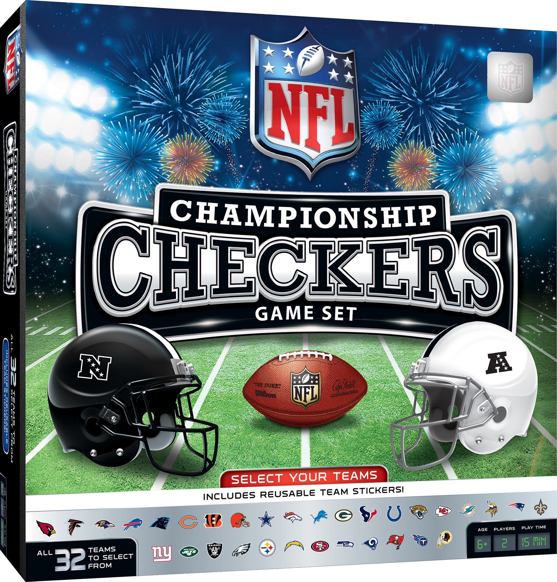 slide 2 of 5, NFL League Checkers Game, 1 ct