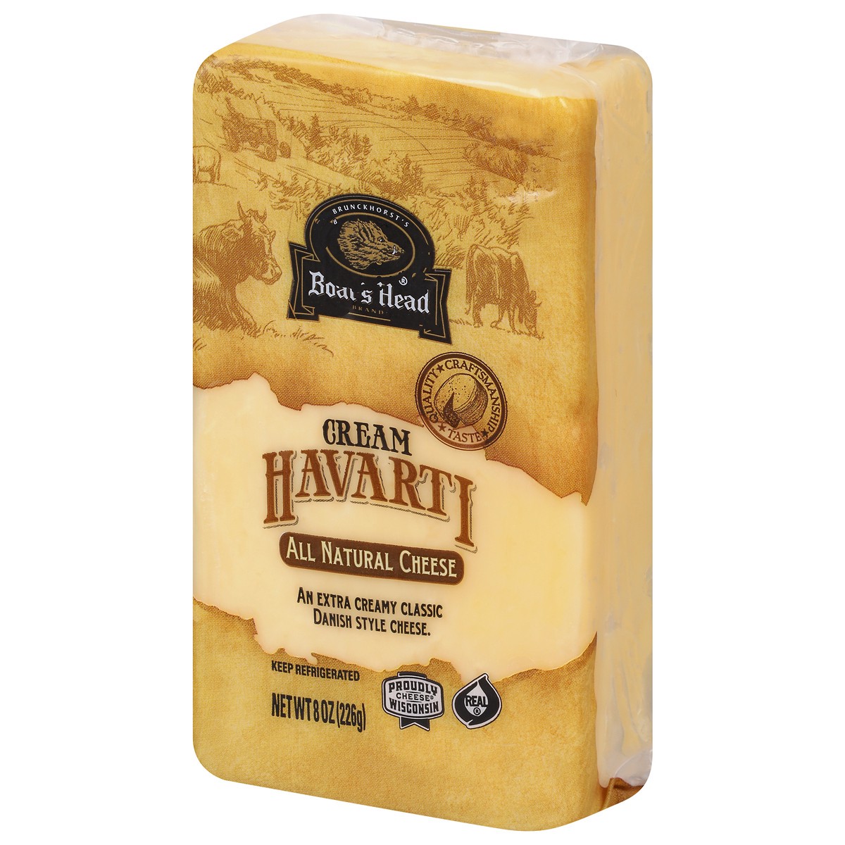 slide 3 of 9, Boar's Head Cream Havarti Cheese, 8 oz