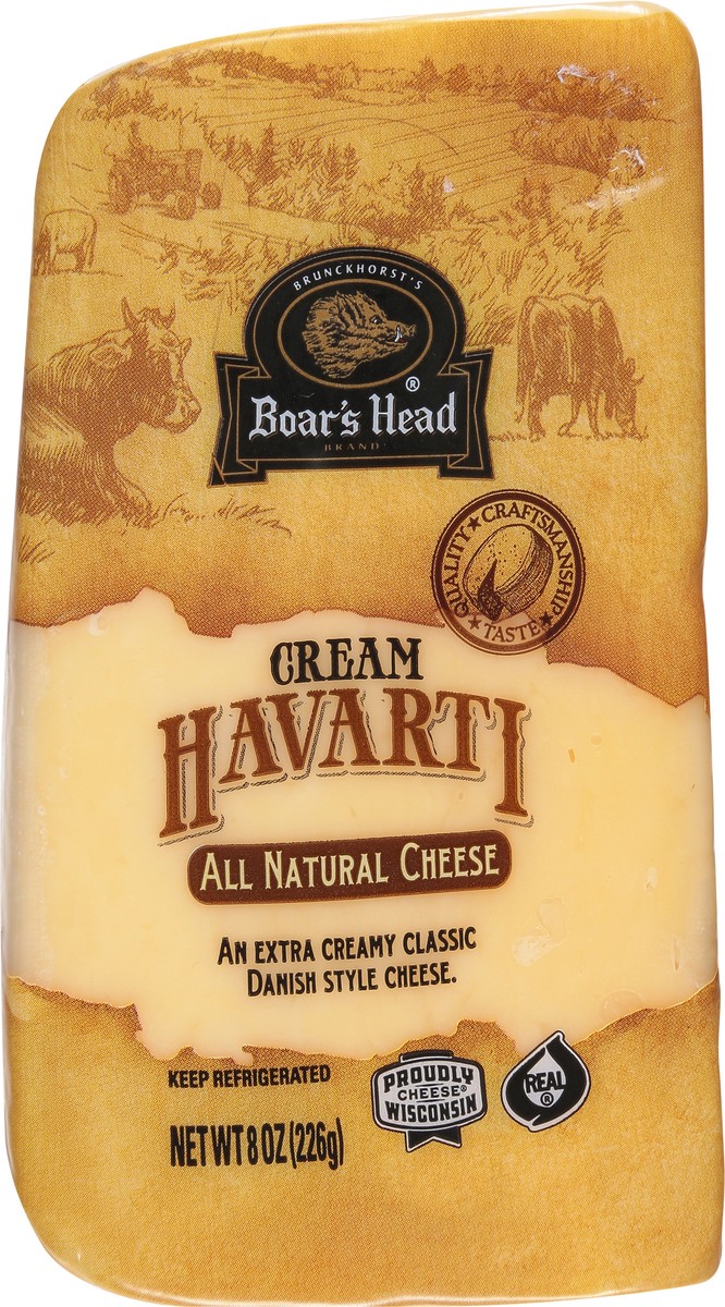 slide 6 of 9, Boar's Head Cream Havarti Cheese, 8 oz
