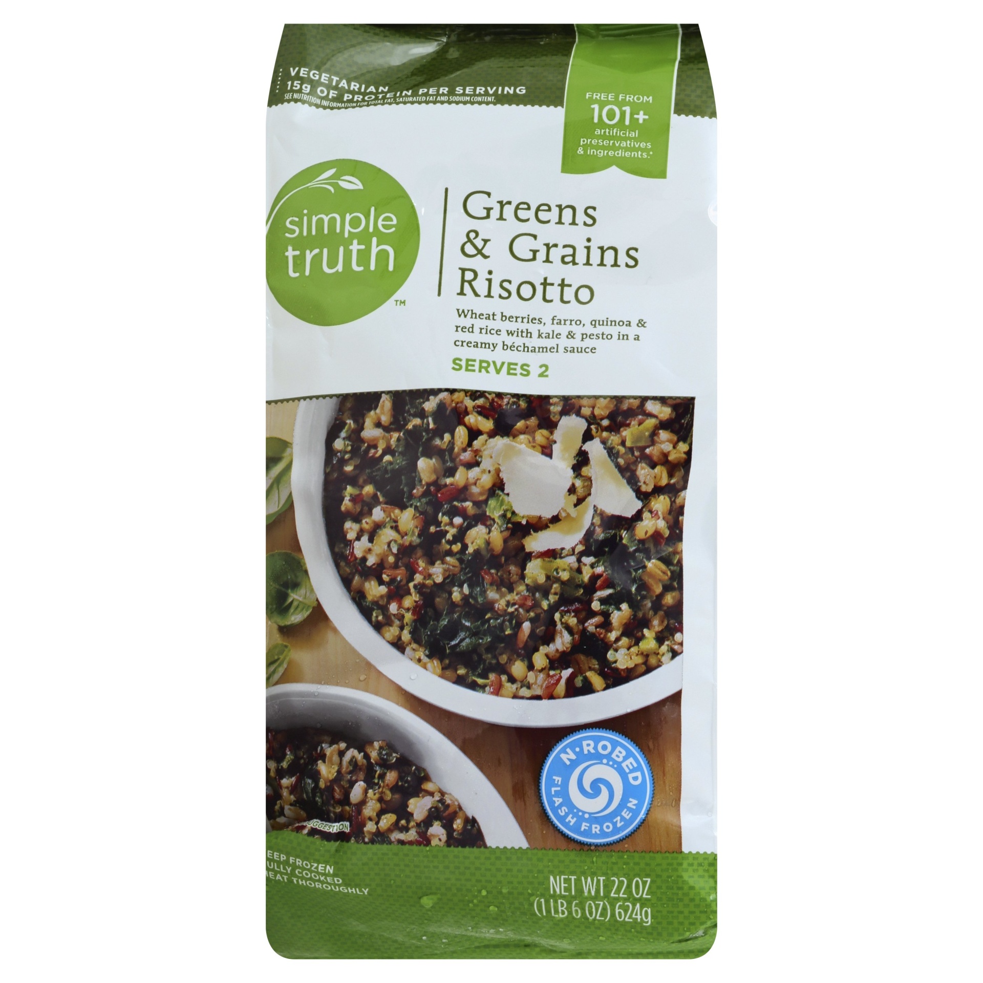 slide 1 of 1, Simple Truth Greens & Grains Risotto, 22 oz