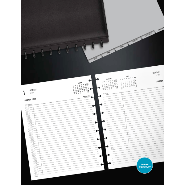 slide 3 of 3, TUL Discbound Daily Planner Refill Pages, Letter Size, 1 ct