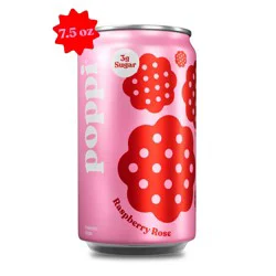 Poppi Prebiotic Soda Raspberry Rose Can