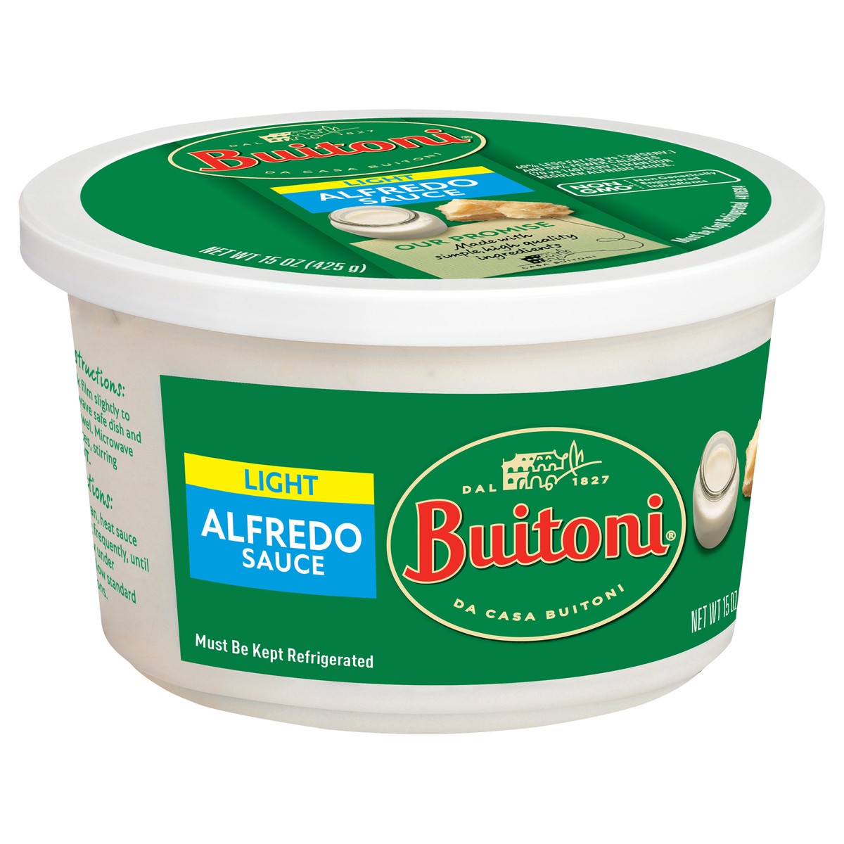 slide 5 of 9, Buitoni Light Alfredo Sauce, 15 oz