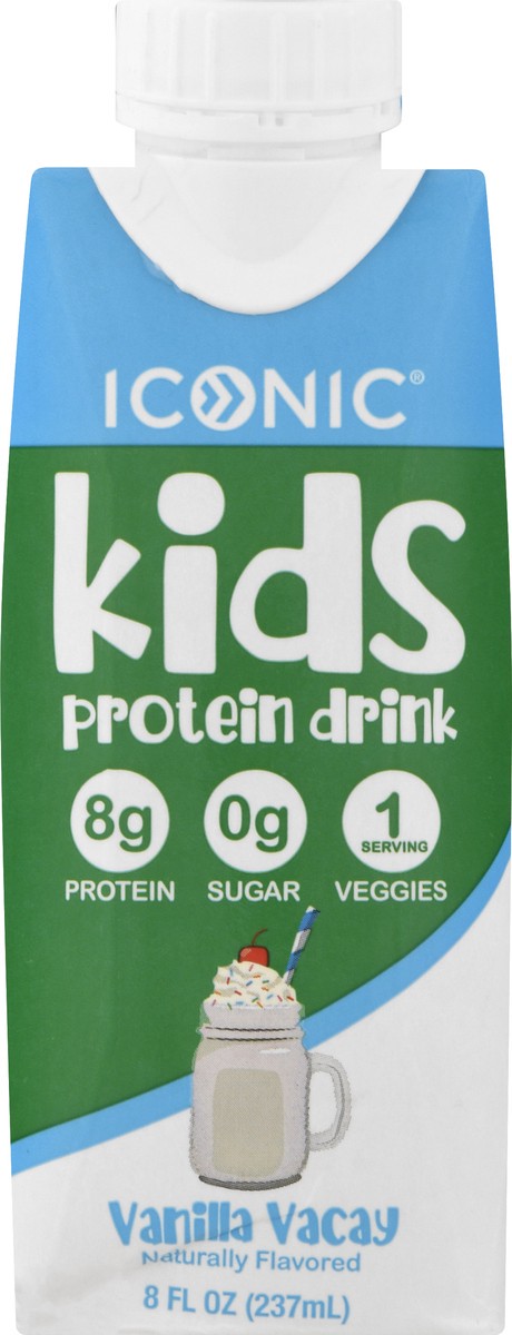 slide 9 of 10, ICONIC Kids Vanilla Vacay Protein Drink 8 oz, 8 oz