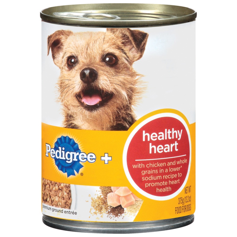 slide 1 of 1, Pedigree Plus Healthy Heart Wet Dog Food, 13.2 oz