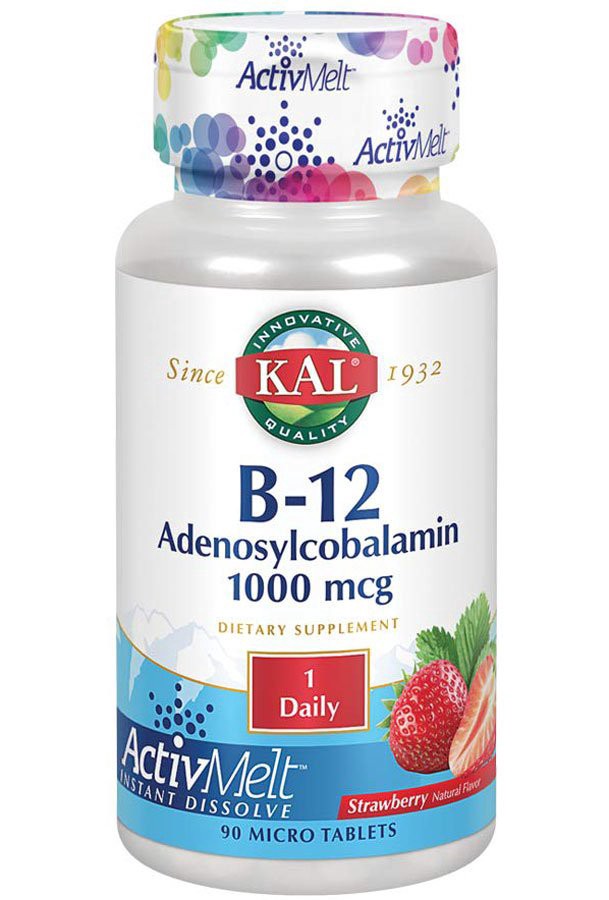 slide 1 of 1, Kal B12 Methylcobalamin 1000mcg Ta, 90 ct