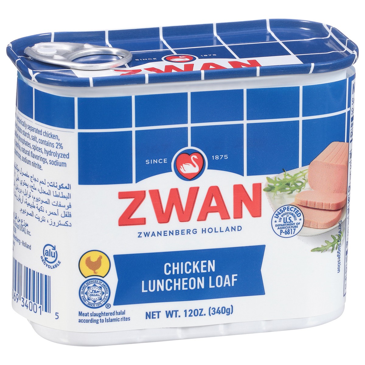 slide 14 of 14, Zwan Chicken Luncheon Loaf 12 oz, 12 oz