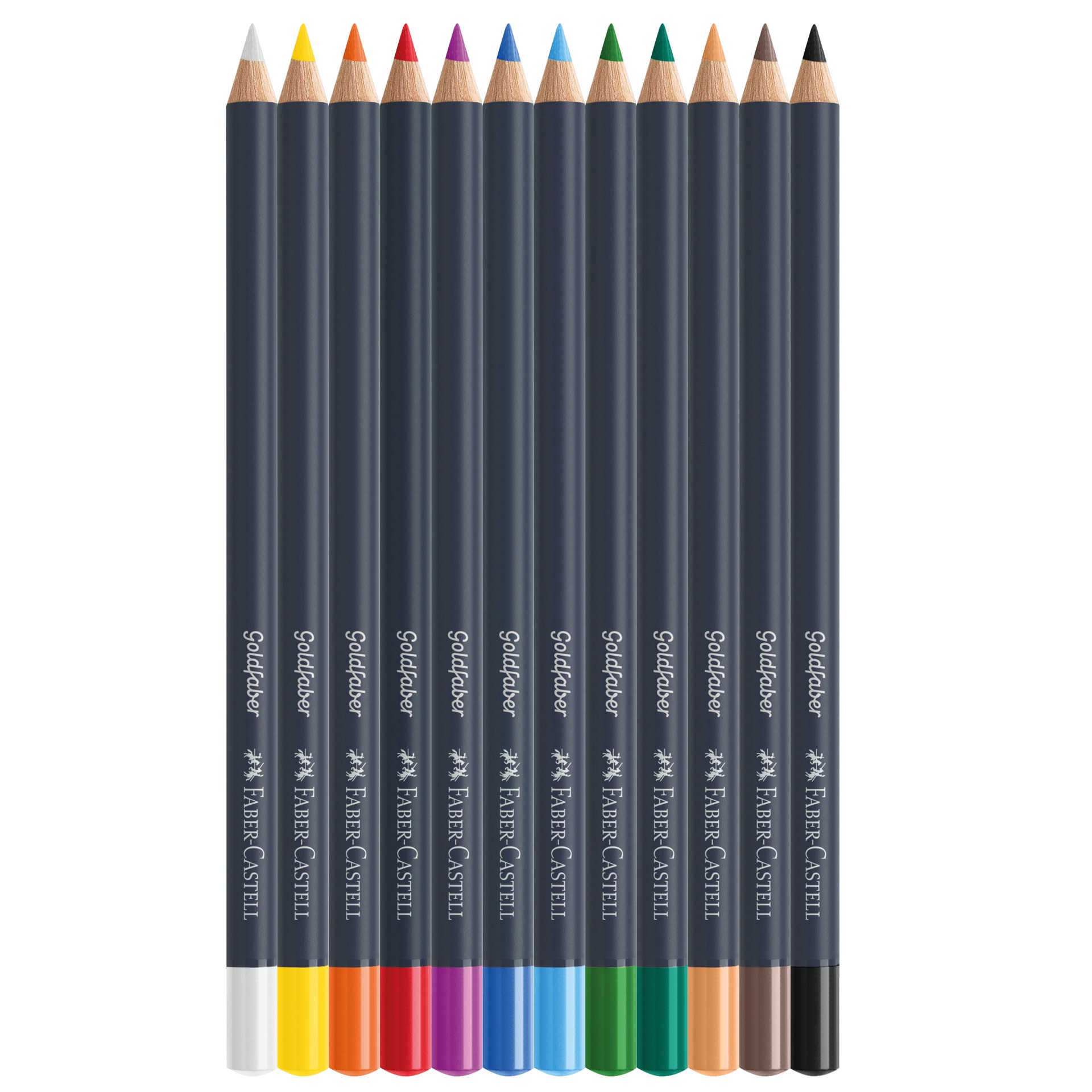 slide 6 of 7, Faber-Castell Goldfaber Basic Color Pencils, 12 pencils