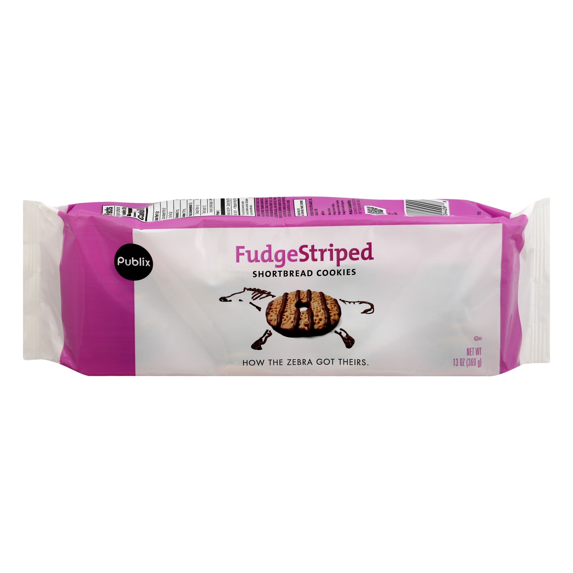 slide 1 of 1, Publix FudgeStriped Shortbread Cookies, 13 oz