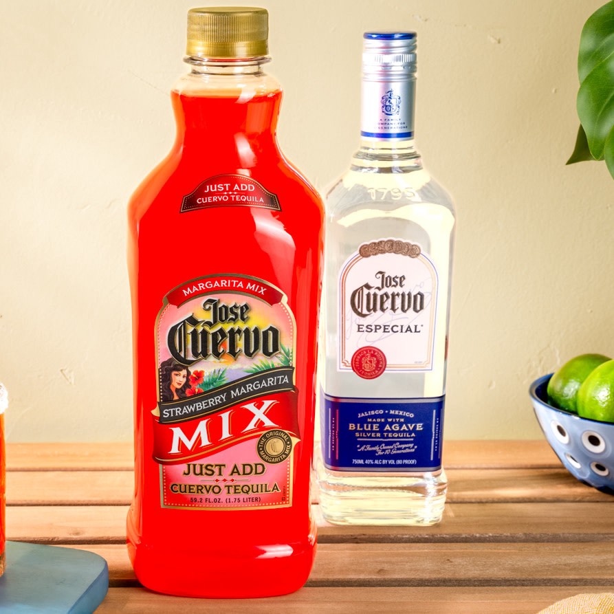 slide 3 of 8, Jose Cuervo Margarita Mix Strawberry Lime - 1.75 L, 1.75 liter