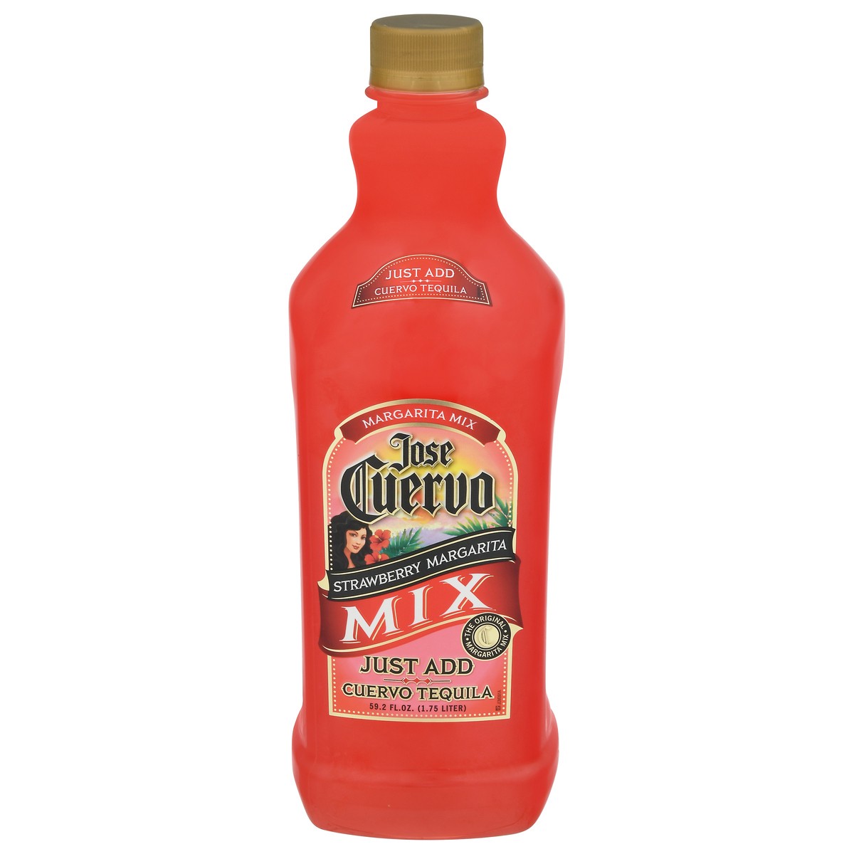 slide 1 of 8, Jose Cuervo Margarita Mix Strawberry Lime - 1.75 L, 1.75 liter