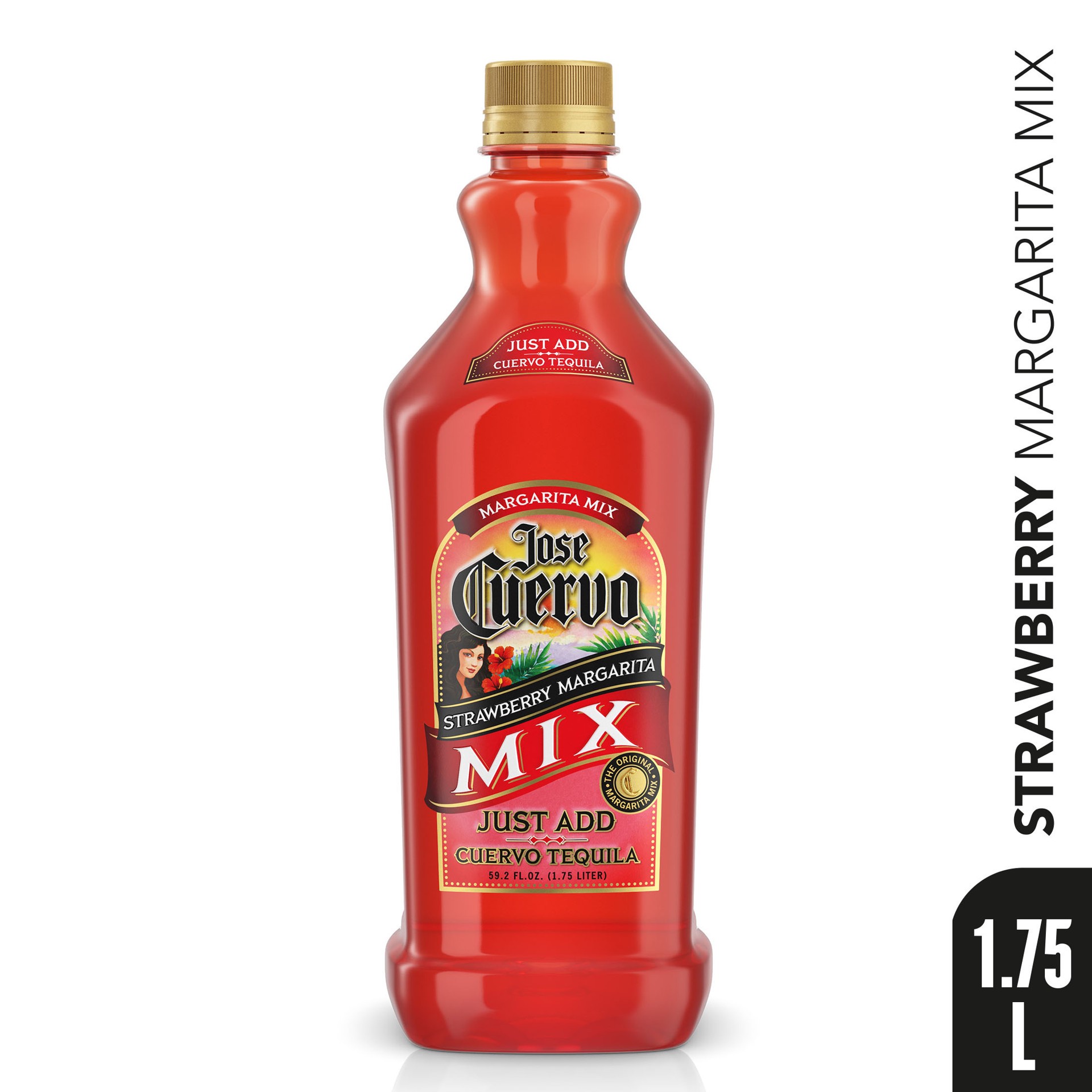 slide 4 of 8, Jose Cuervo Margarita Mix Strawberry Lime - 1.75 L, 1.75 liter