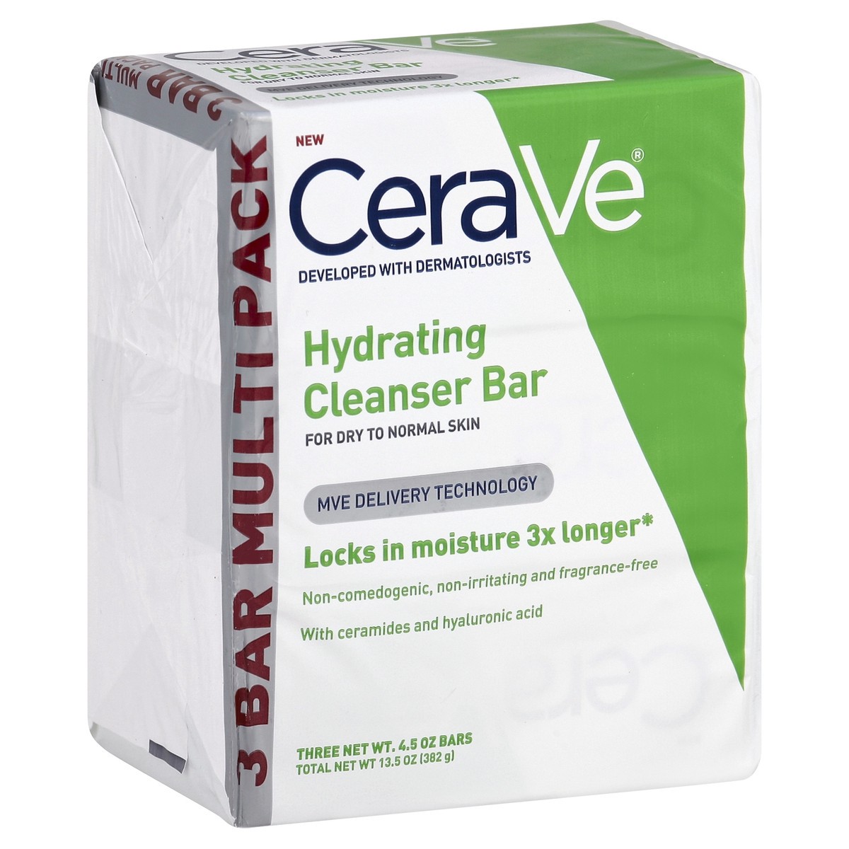 slide 4 of 5, CeraVe Cleanser Bar 3 ea, 3 ct