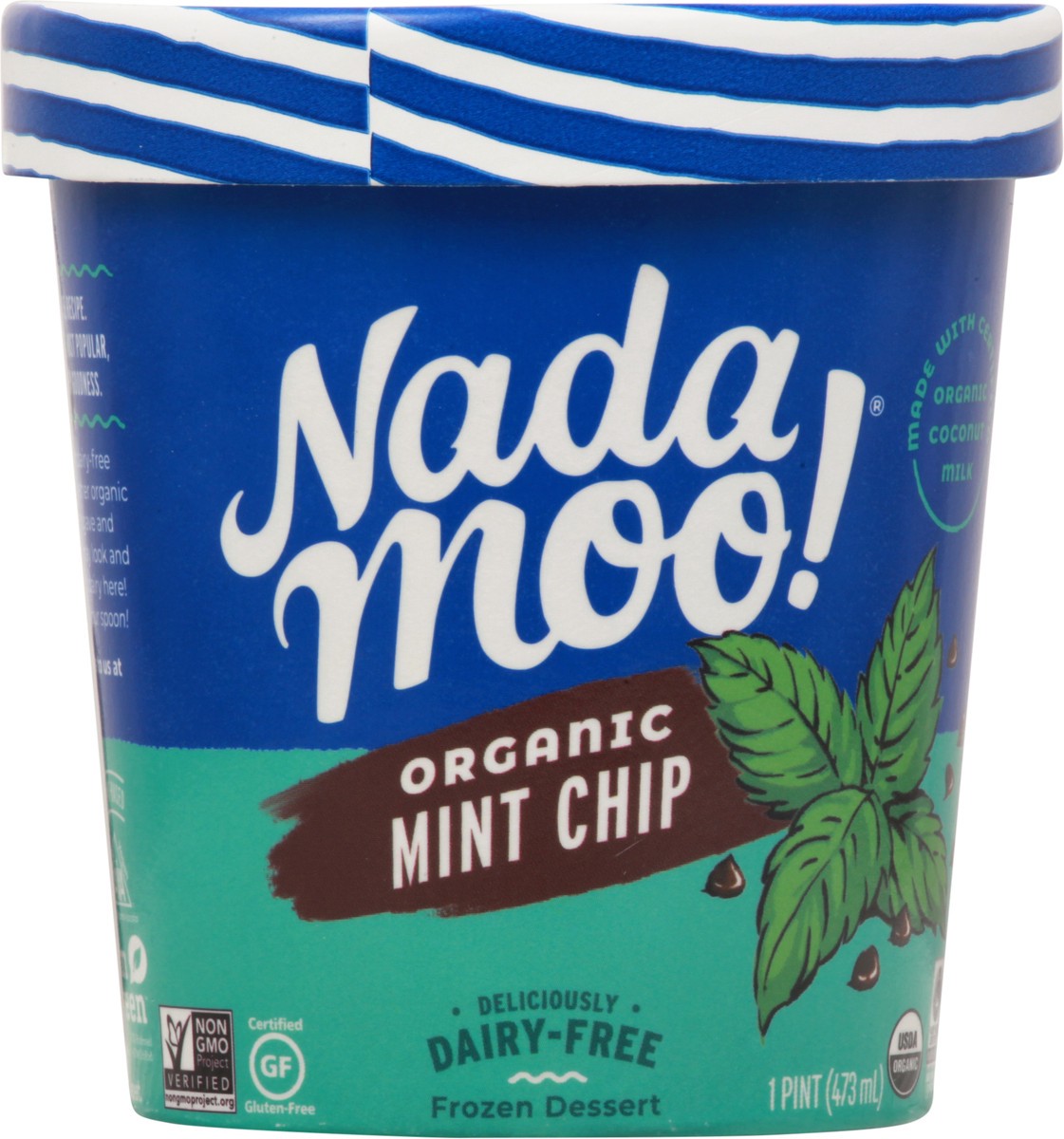 slide 2 of 14, NadaMoo Organic Mint Chip Frozen Dessert 1 pt, 1 pint