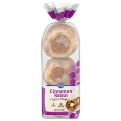 Kroger Cinnamon Raisin English Muffins