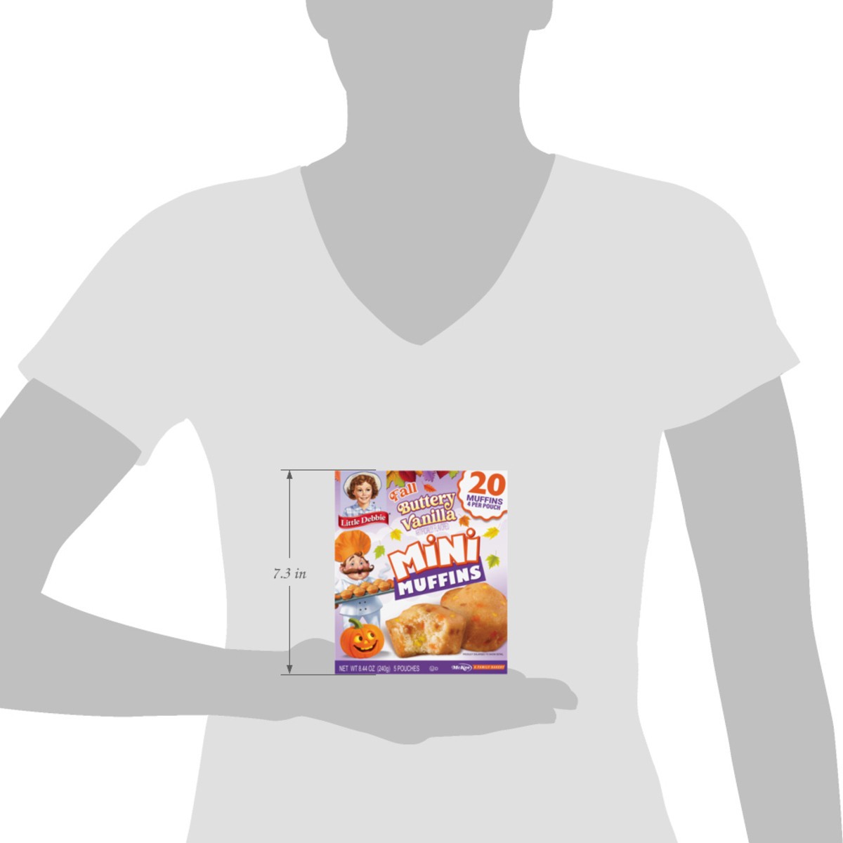 slide 12 of 12, Little Debbie Fall Mini Muffins (Buttery Vanilla), 8 oz