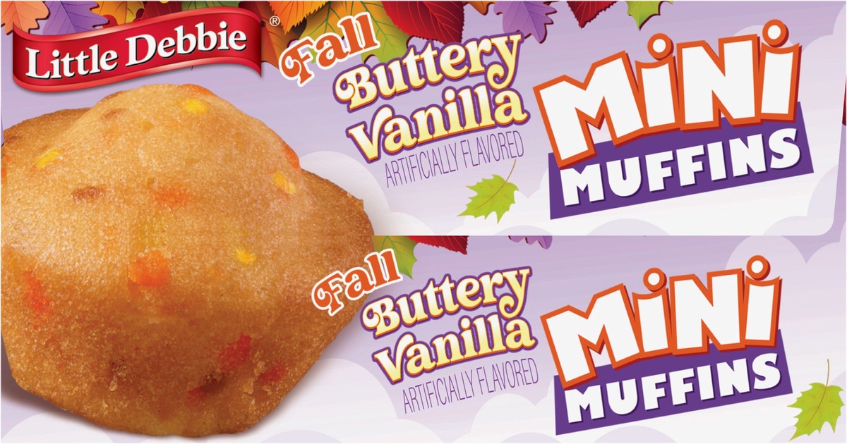 slide 9 of 12, Little Debbie Fall Mini Muffins (Buttery Vanilla), 8 oz