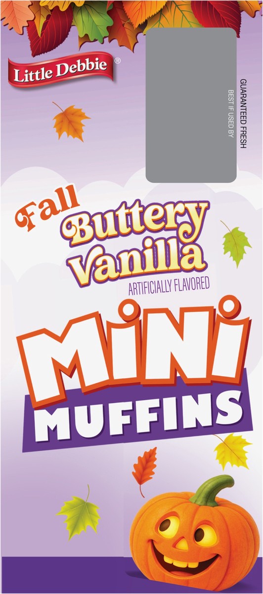 slide 10 of 12, Little Debbie Fall Mini Muffins (Buttery Vanilla), 8 oz