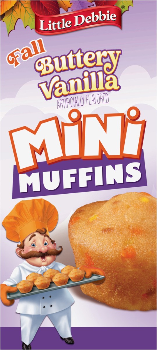 slide 6 of 12, Little Debbie Fall Mini Muffins (Buttery Vanilla), 8 oz