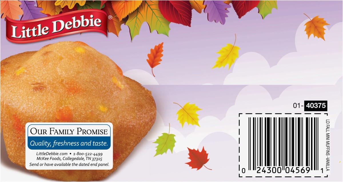 slide 5 of 12, Little Debbie Fall Mini Muffins (Buttery Vanilla), 8 oz