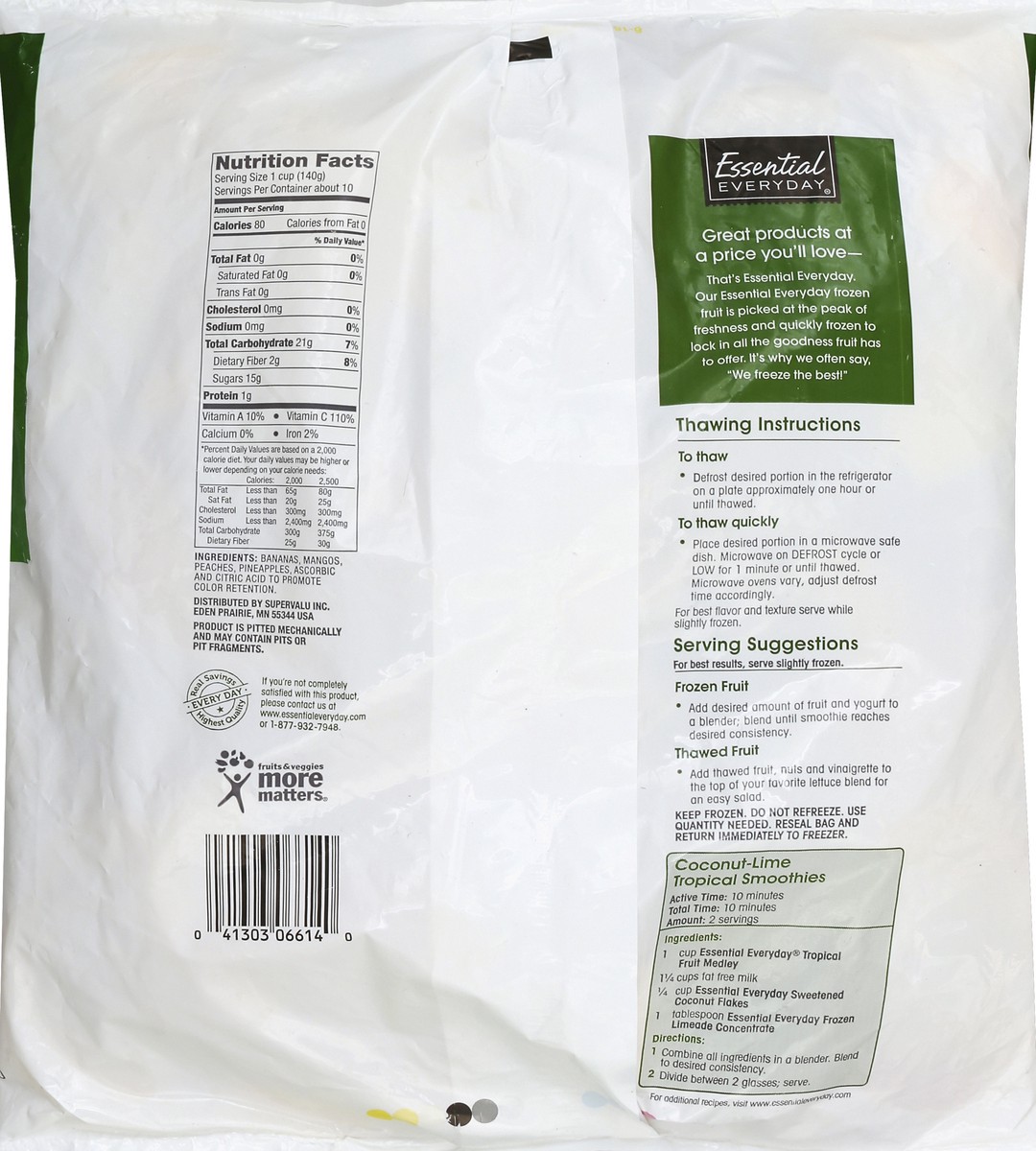 slide 6 of 6, Essential Everyday Tropical Fruit Medley, 48 oz