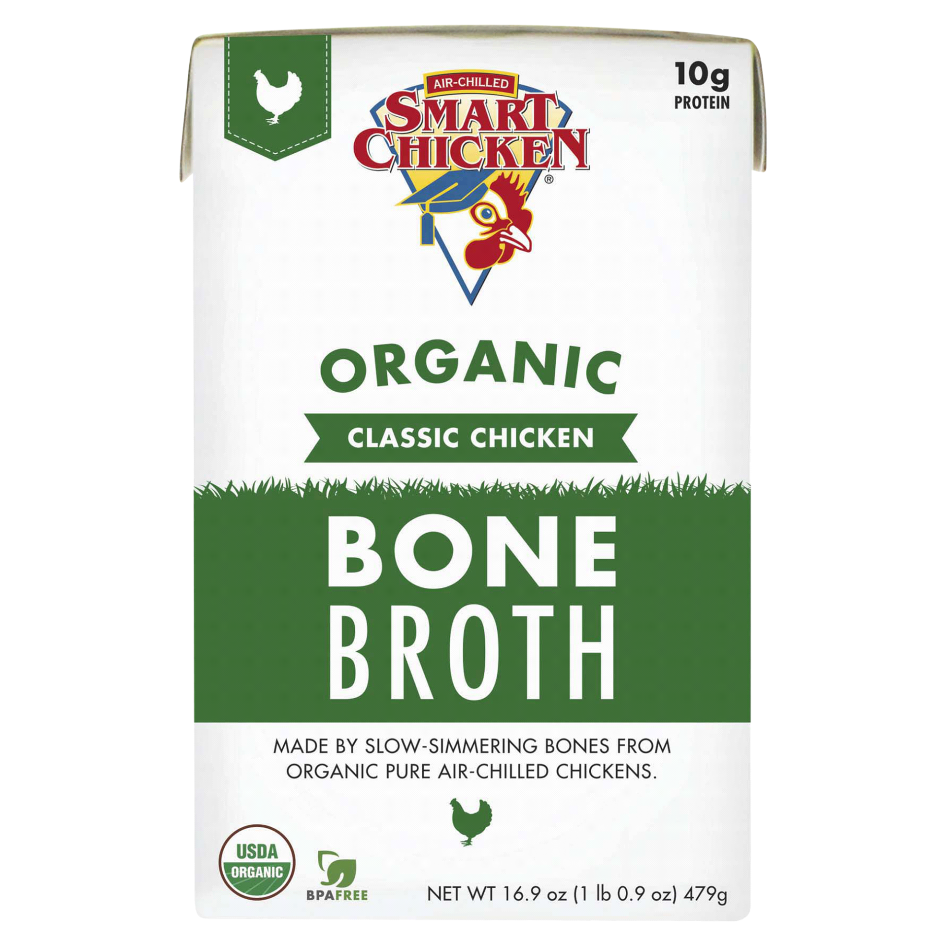 slide 1 of 1, Smart Chicken Organic Bone Broth, 16.9 oz