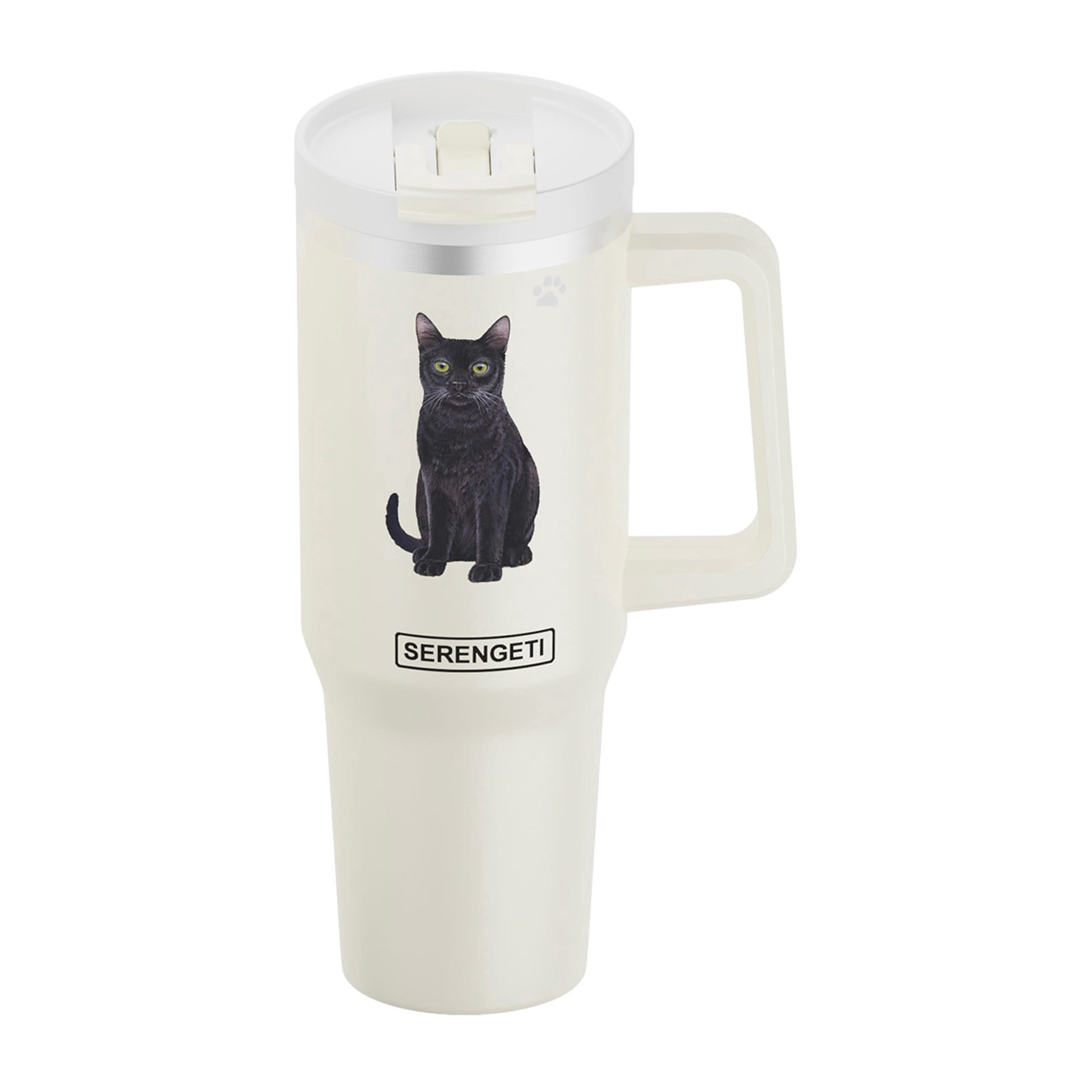 slide 1 of 1, E&S Pets Black Cat Ultimate Stainless Steel Mug, 40 oz., 40 oz