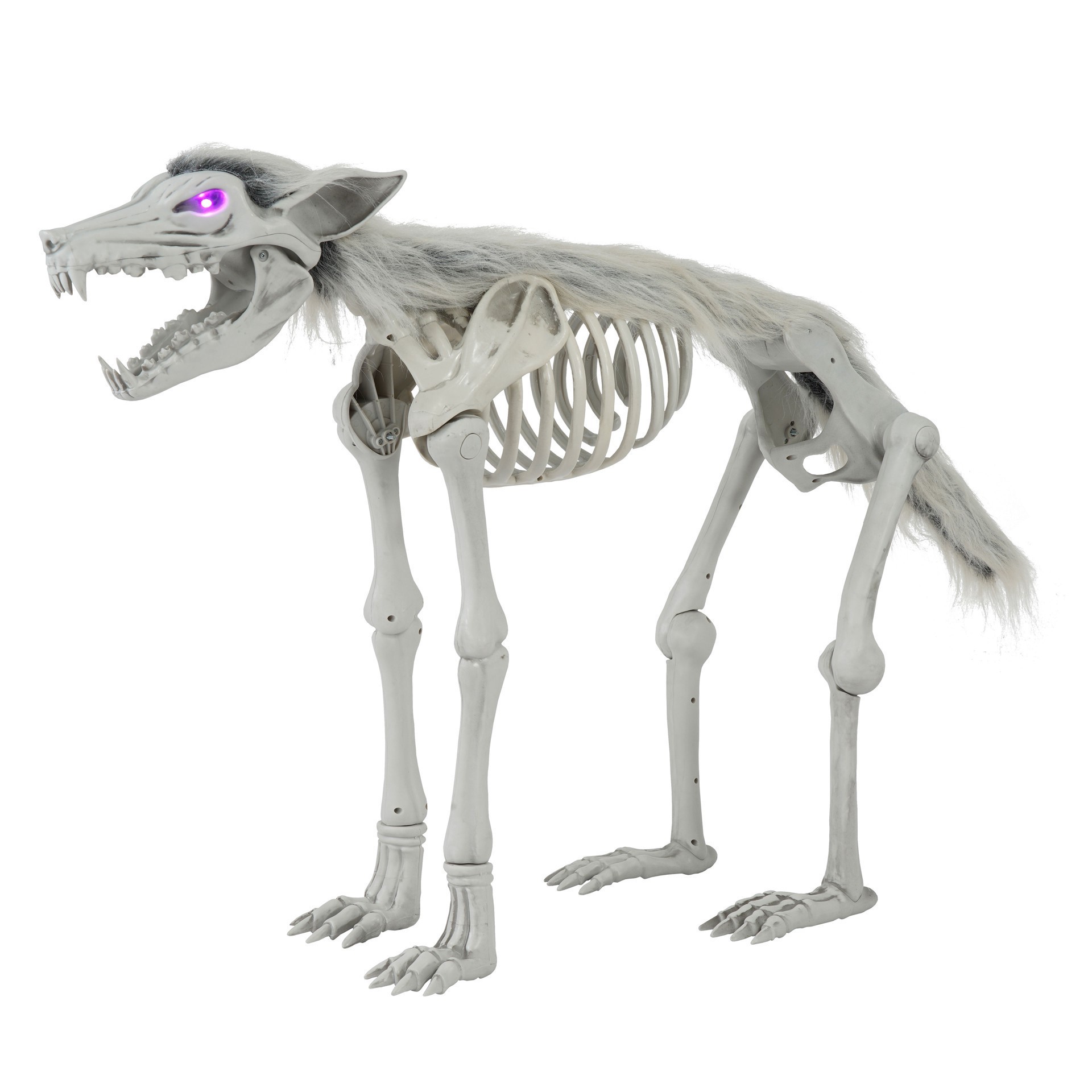 slide 4 of 5, 34.5" Led Animated Wolf Skeleton By Ashland, 34.5 in