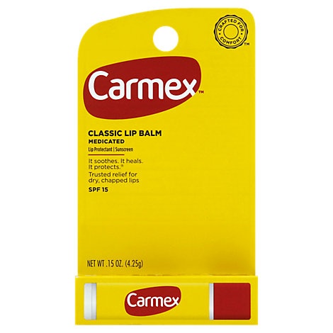 slide 1 of 1, Carmex Original Flavor With Spf 15 Carded Stick -., 15 oz