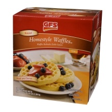 slide 1 of 1, GFS Homestyle Waffles, 60 ct