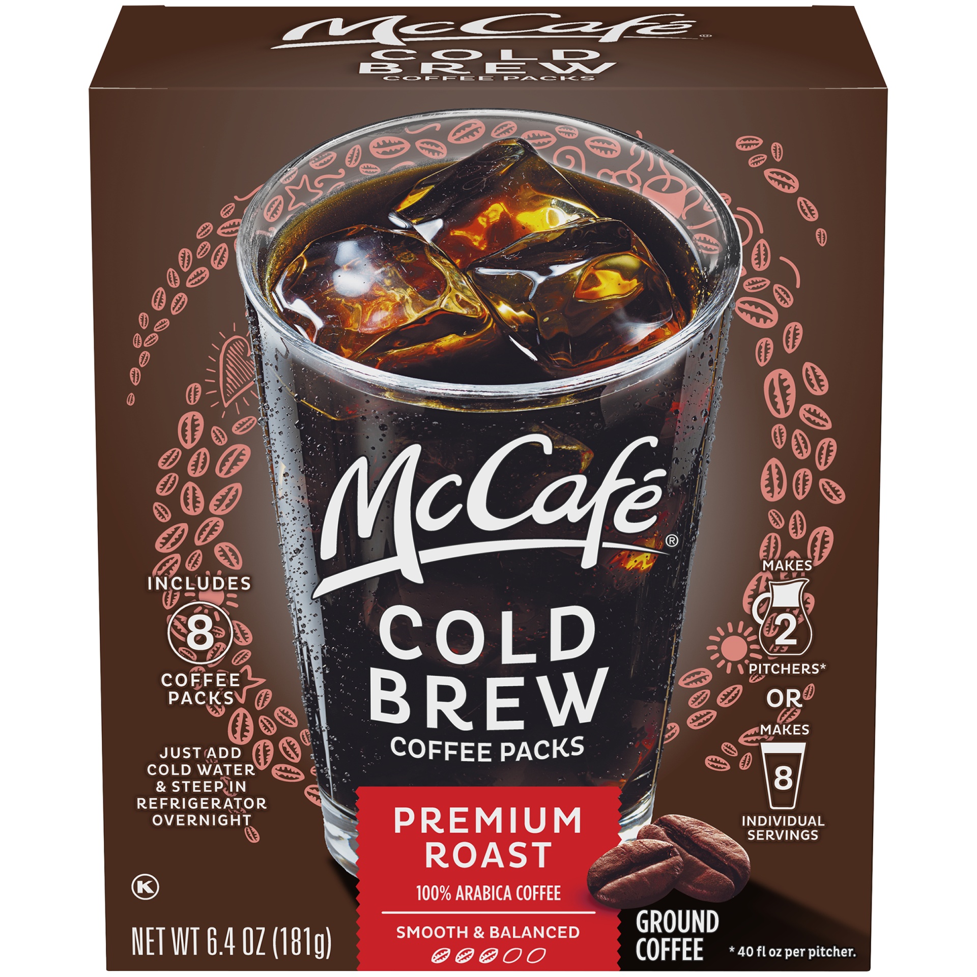 McCafé Premium Roast Cold Brew Coffee Packs 6.4 oz Shipt