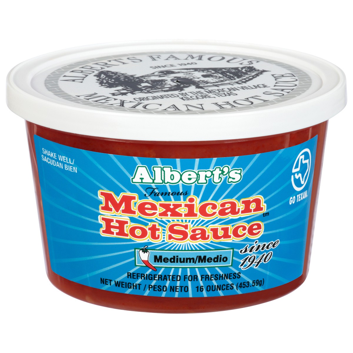slide 8 of 14, Albert's Mexican Medium Hot Sauce 16 oz, 16 oz