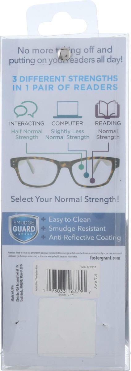 slide 7 of 11, Foster Grant Multi Focus Plus Advanced+1.75 Reading Glasses 1 ea, 1 ct